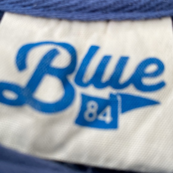 Blue 84 Blue Hoodie with Red and White Embroidery Maine - Picture 12 of 16